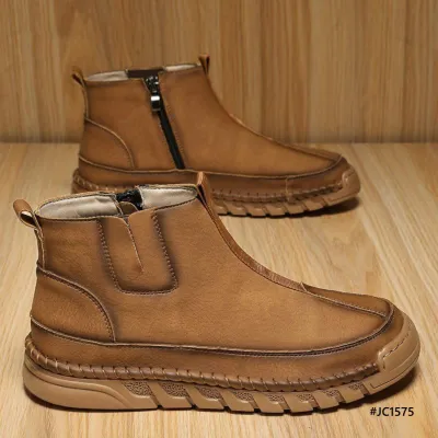 Genuine Leather High Top Outdoor Martin Shoes